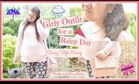 Girly Outfit For A Rainy Day - Curvy Style Diary | fashionxfairytale