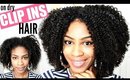Natural Hair Clip in Extensions►How to Install & Blend