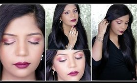 Easy Party Makeup Tutorial Cranberry Look | SuperPrincessjo