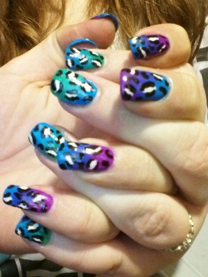 Mine and my lil sisters nails I did.