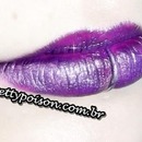 Purple metalic lipstick