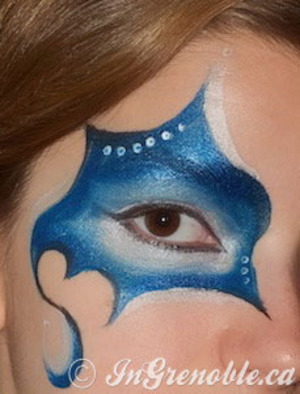 Blue face paint, Elizaveta A.'s (elizavetaart) Photo