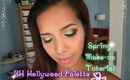 Shimmery Green Spring Make-up Tutorial ft BH Cosmetics Hollywood palette