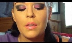 Hot Pink Neon Smokey Eyes