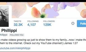 NIKKI PHILLIPPI FOLLOWED ME ON TWITTER!!