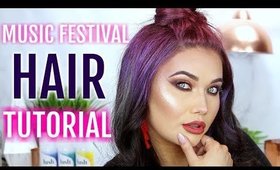 MUSIC FESTIVAL HAIR TUTORIAL | Giveaway + Hush Prism Airbrush Spray Review