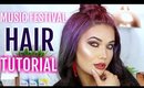 MUSIC FESTIVAL HAIR TUTORIAL | Giveaway + Hush Prism Airbrush Spray Review