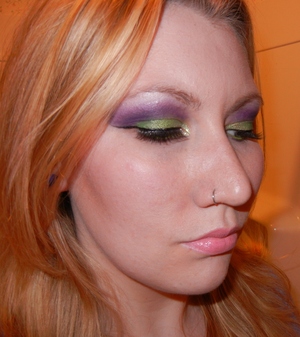 Purple & Green Color Blocking