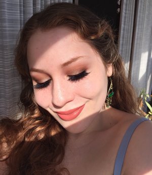 As promised, my makeup from today :)! Thank you love bunnies for all the birthday wishes so far, XOXO.
http://theyeballqueen.blogspot.com/2017/04/springy-peachy-copper-birthday-makeup.html