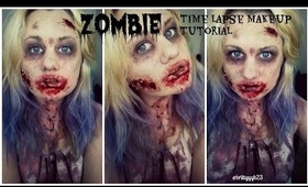 Zombie Time Lapse Makeup Tutorial