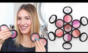 Kat Von D Shade and Light BLUSH REVIEW + DEMO | All 7 Shades | JamiePaigeBeauty