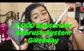 3000 subscriber airbrush system giveaway
