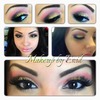 yellow pink smokey eye 