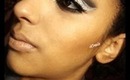 Silver & Black Cut Crease using Raving Beauty Cosmetics