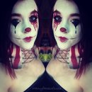 Clown makeup inspired by American horror story