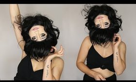 UPSIDE DOWN REVERSE FACE MAKEUP TUTORIAL