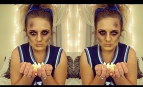 Dead Cheerleader Costume | Halloween Tutorial Using Everyday Makeup!