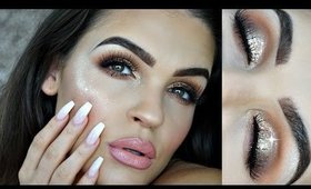 Special Occasion PROM Makeup Tutorial | Gold Glittah Makeup