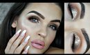 Special Occasion PROM Makeup Tutorial | Gold Glittah Makeup