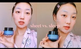 Sleeping Mask vs. Sheet Mask | Which is Better? + KCON LA GIVEAWAY