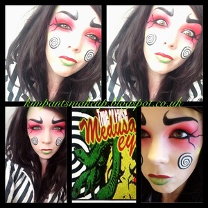 Makeup for an Instagram contest. Had to be inspired by the box (bottom middle picture) 

@kimpants on Instagram and Twitter
Http://kimpantsmakeup.blogspot.co.uk
Http://www.facebook.com/kimpantsmakeup

