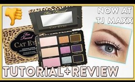 TOO FACED "CAT EYES" PALETTE MAKEUP TUTORIAL + REVIEW