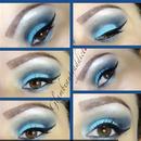 blue eyeshadow combo from Maybelline 