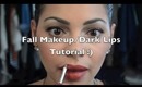 Fall Makeup Dark Lip tutorial