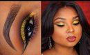 Gold Glitter Cut crease Holiday Makeup collab/ Natalie Torres