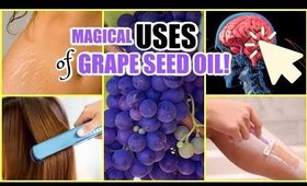 AMAZING Grape Seed Oil Benefits for STRETCH MARKS, WRINKLES, DARK CIRCLES, HEALTHY HAIR & OILY SKIN!