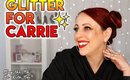 Tribute to CARRIE FISHER with a lot of GLITTER ✨ Gold glitter makeup tutorial | GlitterFallout