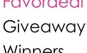 Favordeal Giveaway Winners