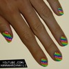 Rainbow Pixel Nails