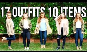 17 OUTFITS FROM 10 ITEMS | Fall Capsule Wardrobe 101