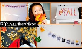 DIY: Tumblr Inspired Fall Room Decor // Polaroid Photo Hanger & #Fall Picture