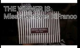 HENRI BENDEL GIVEAWAY WINNER