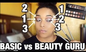 BASIC VS  BEAUTY GURU Makeup Tutorial | TESTING 2 TECHNIQUES! | MelissaQ