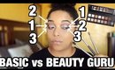 BASIC VS  BEAUTY GURU Makeup Tutorial | TESTING 2 TECHNIQUES! | MelissaQ