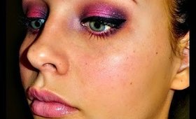 Valentine's Hot Pink Eyeshadow ft. Naked 3 & Coastal Scents colours