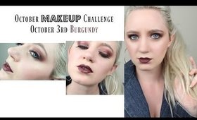 October Makeup Challenge Series | Easy Burgundy Smokey Eye | Lovestrucklovergirl Beauty