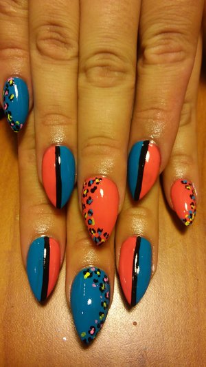 leopard print with bright colors