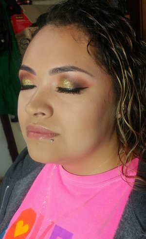 Clients makeup for Christmas party