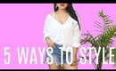 5 WAYS TO STYLE WHITE BUTTON UP SHIRT 🍾☁️