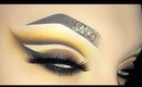 Sexy Arabic Cut Crease - Yellow & Brown Makeup Tutorial - المكياج العربي