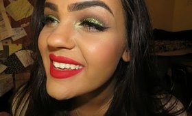 Glittery Christmas Party Makeup