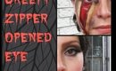 Opened Zipper Eye ( A Halloween Makeup Look ) 2013