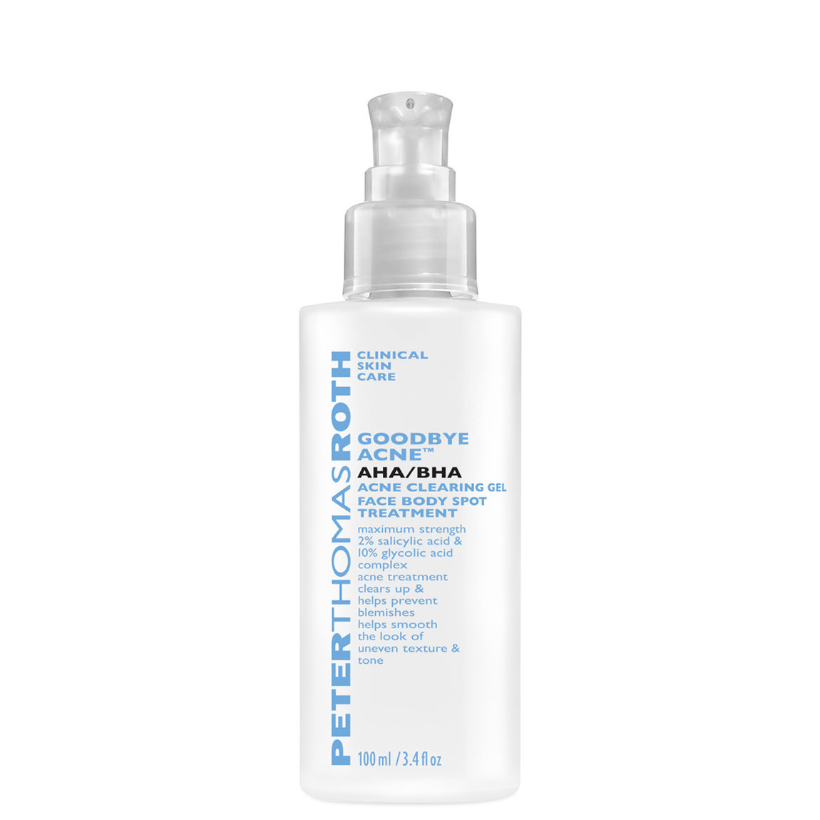 Peter Thomas Roth Goodbye Acne AHA/BHA Clearing Gel 100 ml alternative view 1 - product swatch.