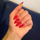 Red stiletto nails