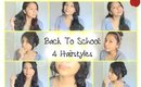 ♡Back To School: 4 Cute Hairstyles✎♡