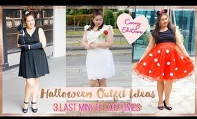 3 Last Minute Outfit & Costume Ideas for Halloween // Curvy Lookbook | fashionxfairytale